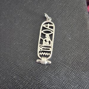 Silver Hieroglyphic Pendant